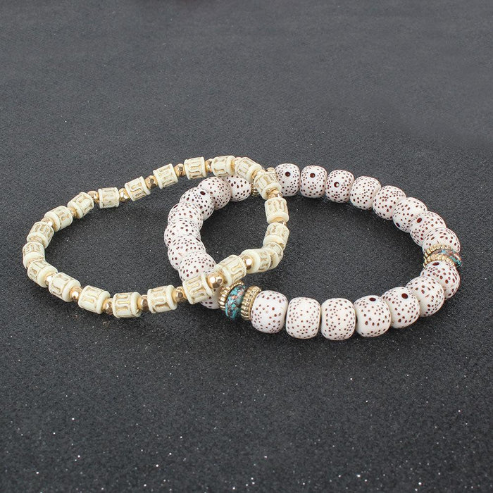 New Bohemian Elastic Beaded Bracelet Set