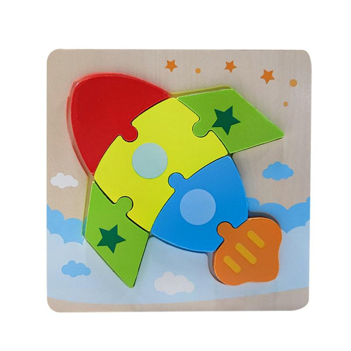 Children's Puzzle Wood Puzzle Building Block Toy