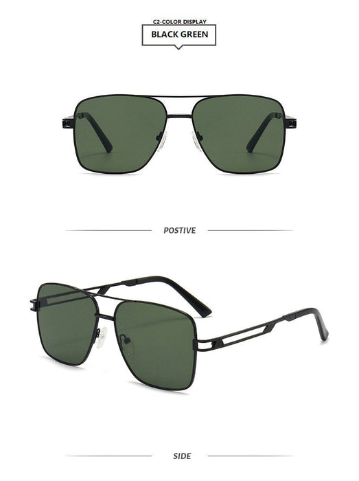 Double beam square personalized colour Sunglasses