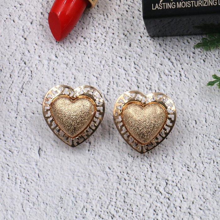 New Vintage Fashion Creativity Exaggerated Gold Earrings Jewelry