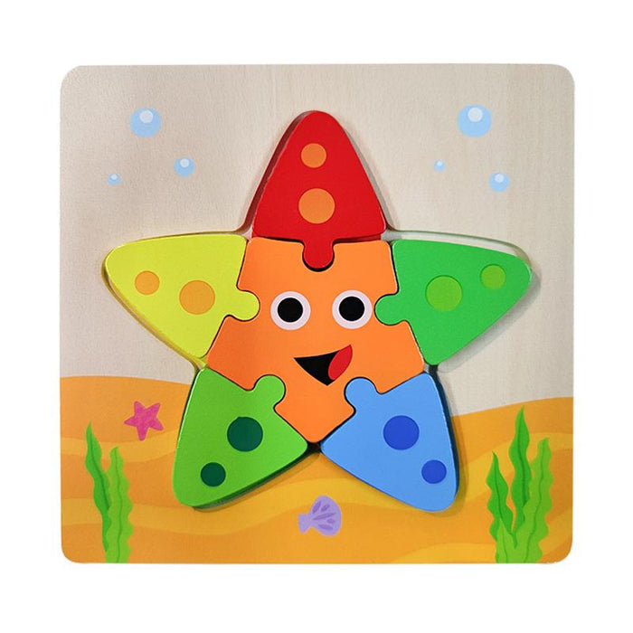 Children's Puzzle Wood Puzzle Building Block Toy