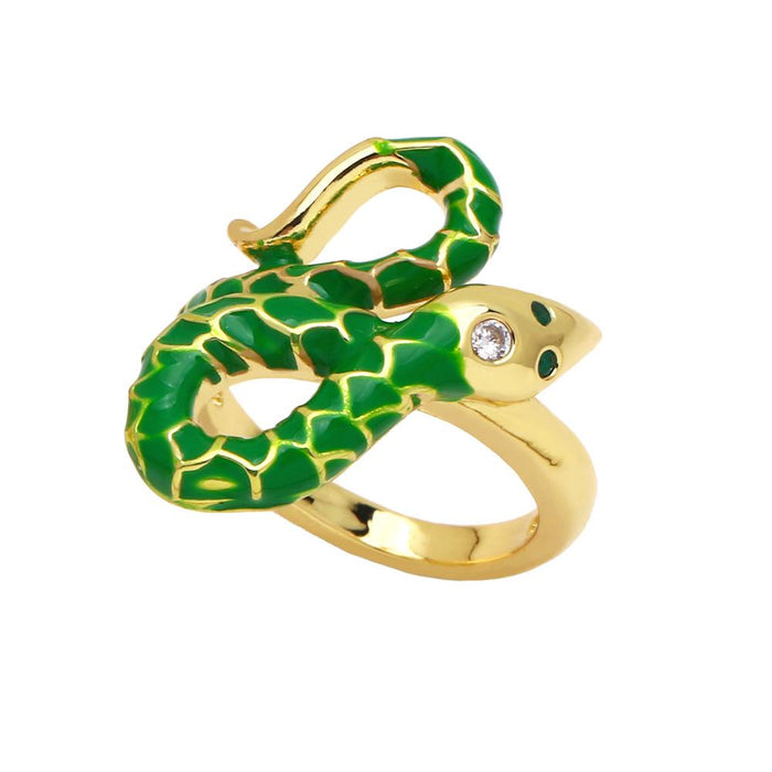 New Personalized Animal Snake Ring