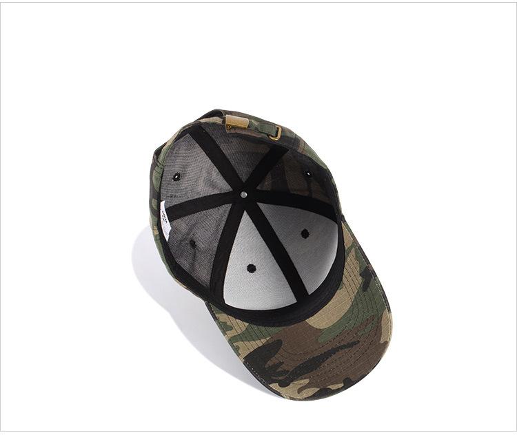 New Camouflage Solid colour Outdoor Baseball Cap Duck Tongue Cap