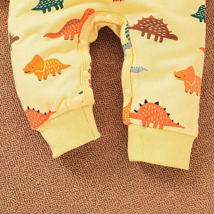 Newborn Baby Clothes Dinosaur Print Jumpsuit