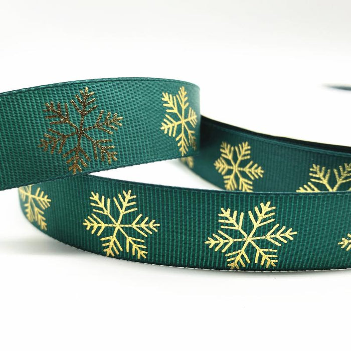 5yards 10mm 15mm 25mm Christmas Ribbon Printed