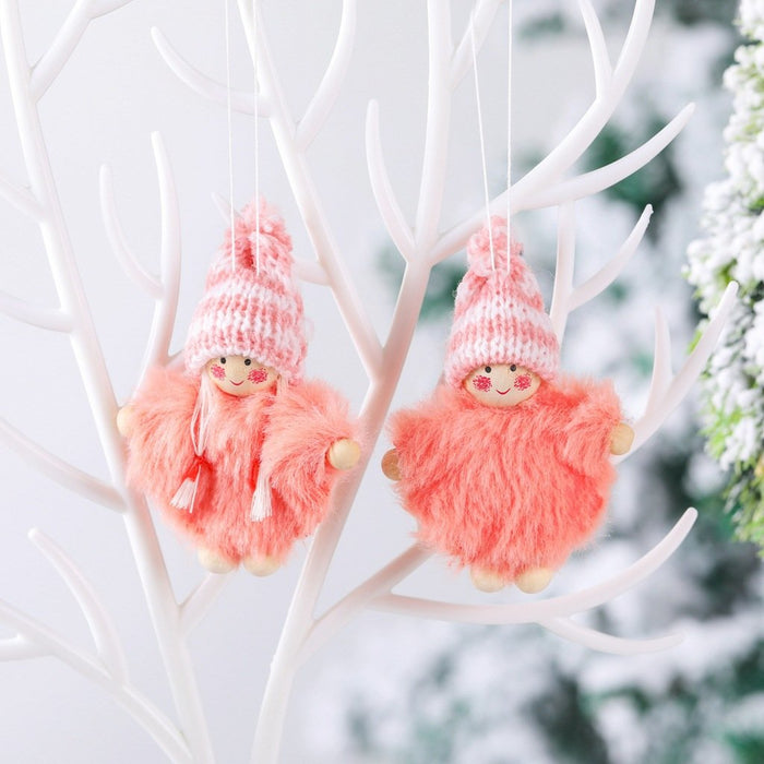 Christmas Decorations Wool Hat Doll Christmas Tree Ornaments