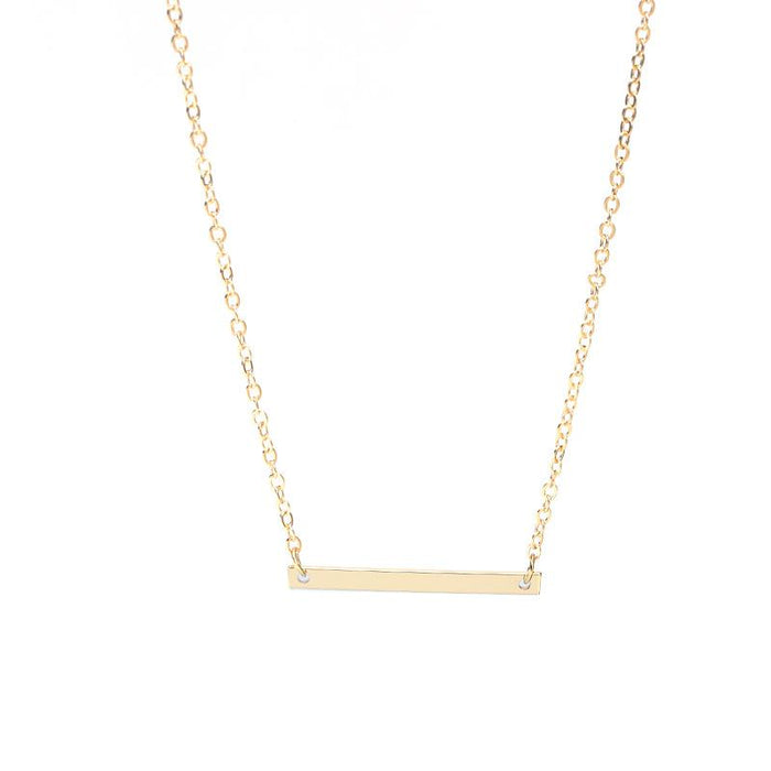 Balance Beam Clavicle Chain Card Short Necklace