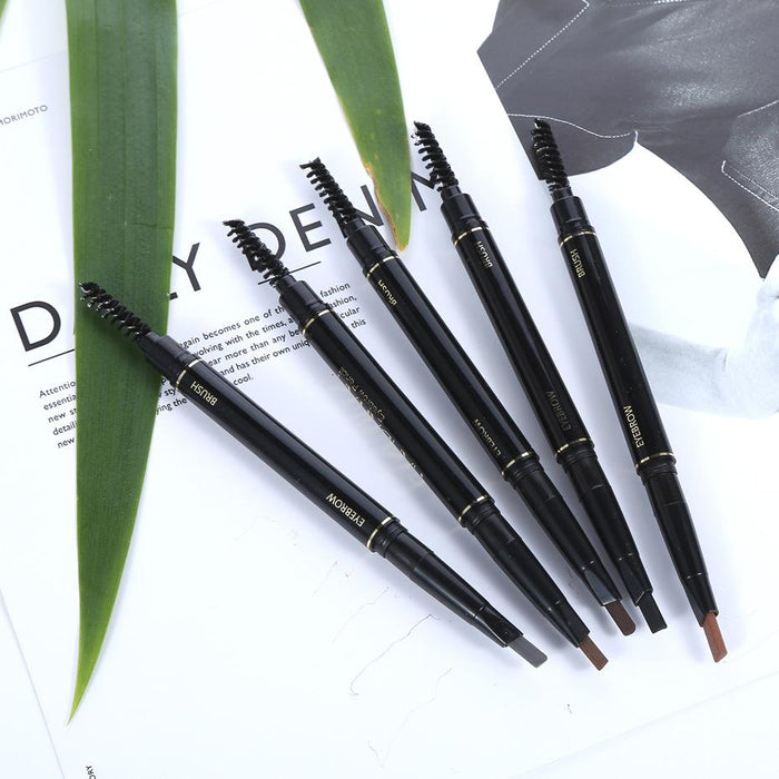 5-colour automatic rotary double head eyebrow pencil