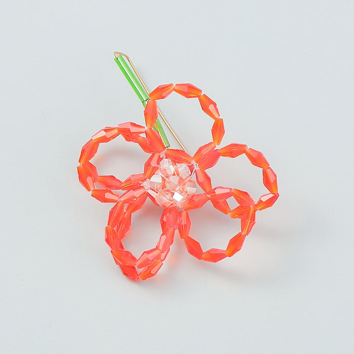 Fashion Multicolour Acrylic Floral Earrings