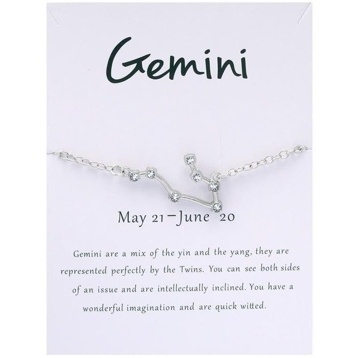 Twelve Constellations Bracelet Rhinestone Card Bracelet