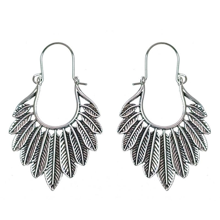 Ethnic Style Female Bohemian Court Style U-shaped Earrings Jewelry