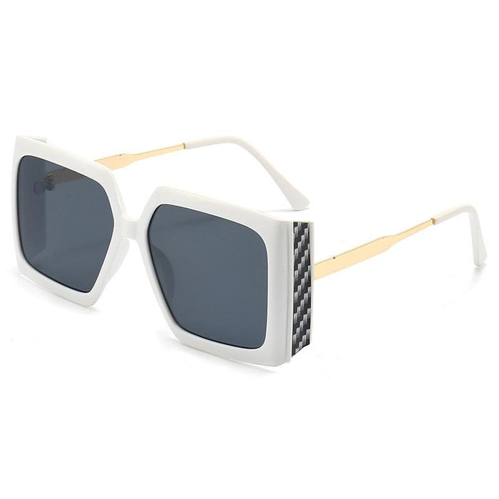 Square large frame Sequin light luxury Sunglasses