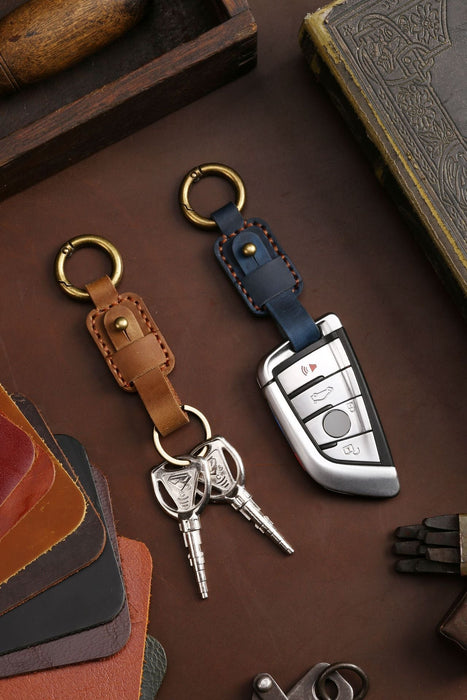 Fashion Simple Multicolour Leather Keychain