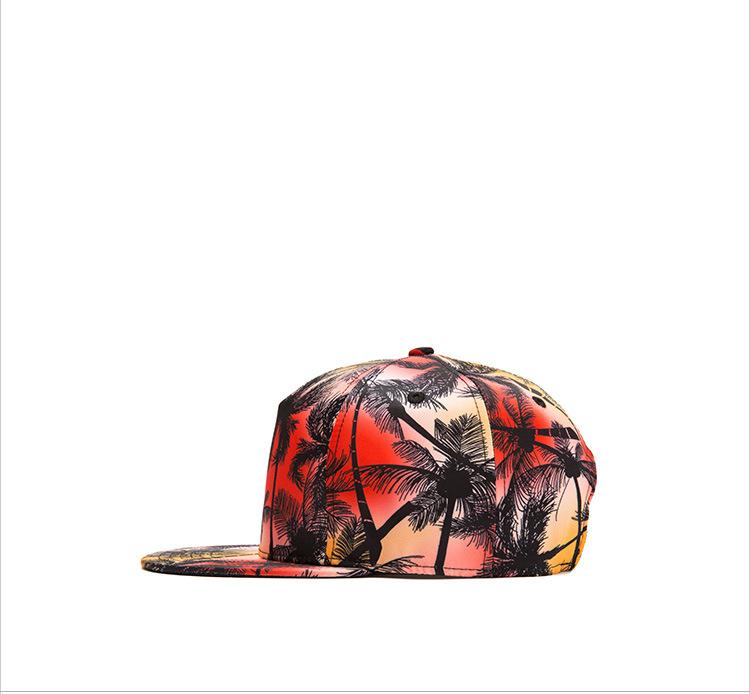 New Summer Print Flat Brim Baseball Cap