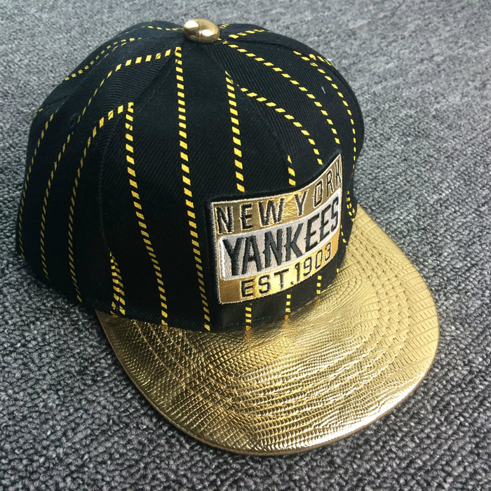 Children's Trendy Striped Embroidered NEW YOR Baseball Cap