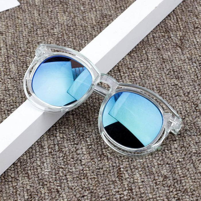 Children's Sunglasses round frame hollowed out colourful