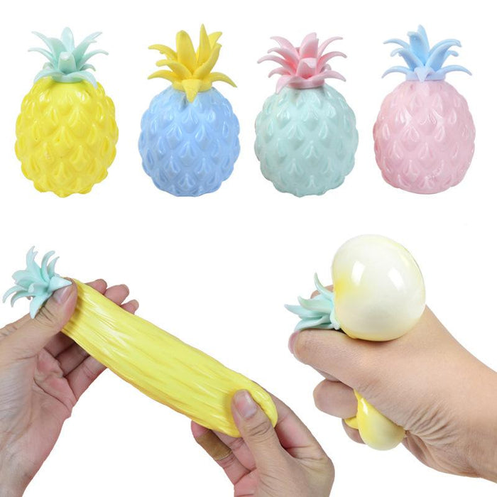 New Cheap Flour Pineapple Relief Stress Balls Fidget Toys Squeeze Fruit Anti Stress Decompression for Kids Antistress Children