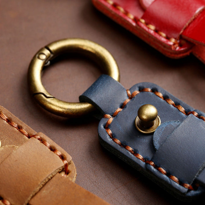 Fashion Simple Multicolour Leather Keychain