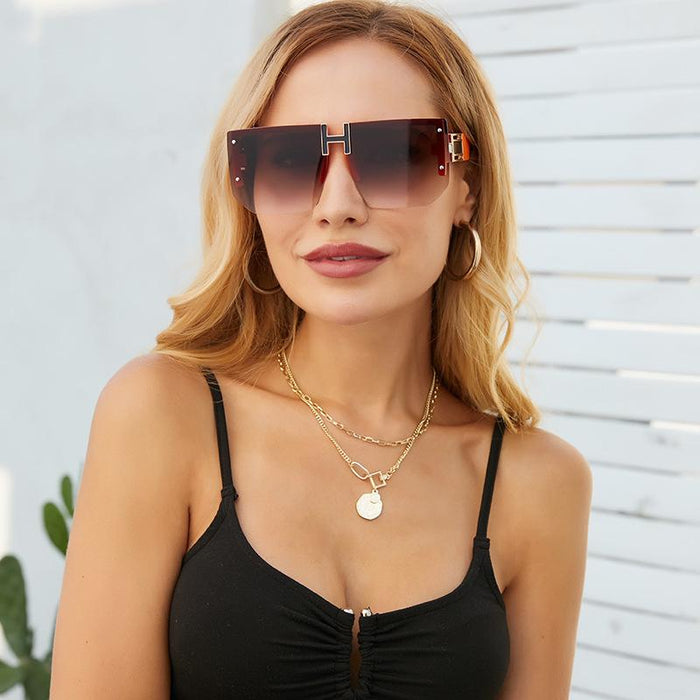 Anti Ultraviolet Large Frame Sunglasses