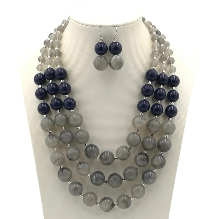 Women's Jewelry Fashion Simple Beaded Multi-layer Necklace Accessories