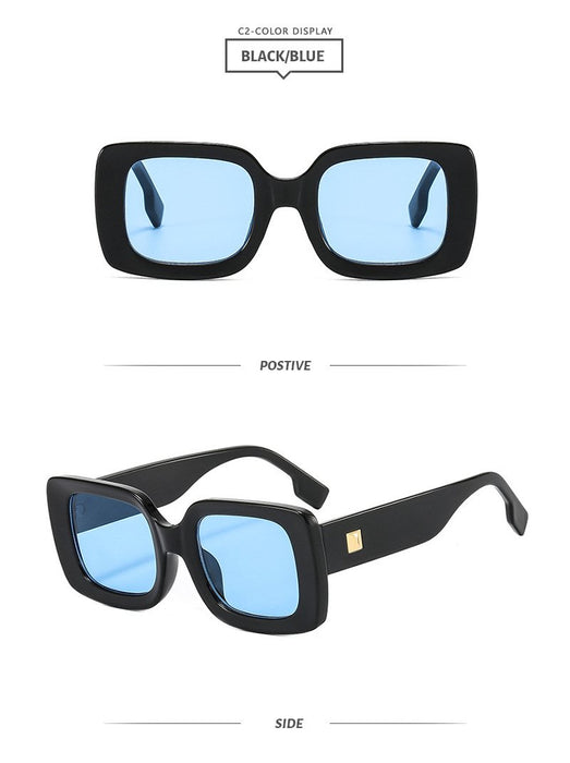 Box men's and women's color matching Sunglasses