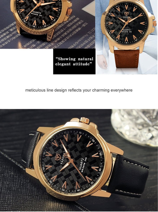 Famous Yazole Wrist Watch Men Wristwatch Male Clock Hodinky Quartz-watch