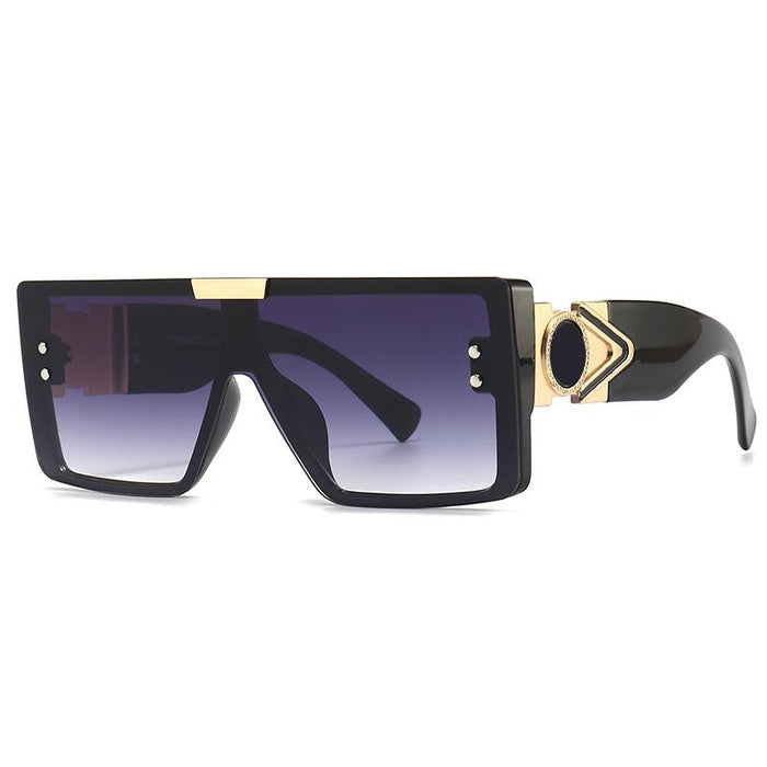 Large frame sunglasses frameless conjoined Sunglasses