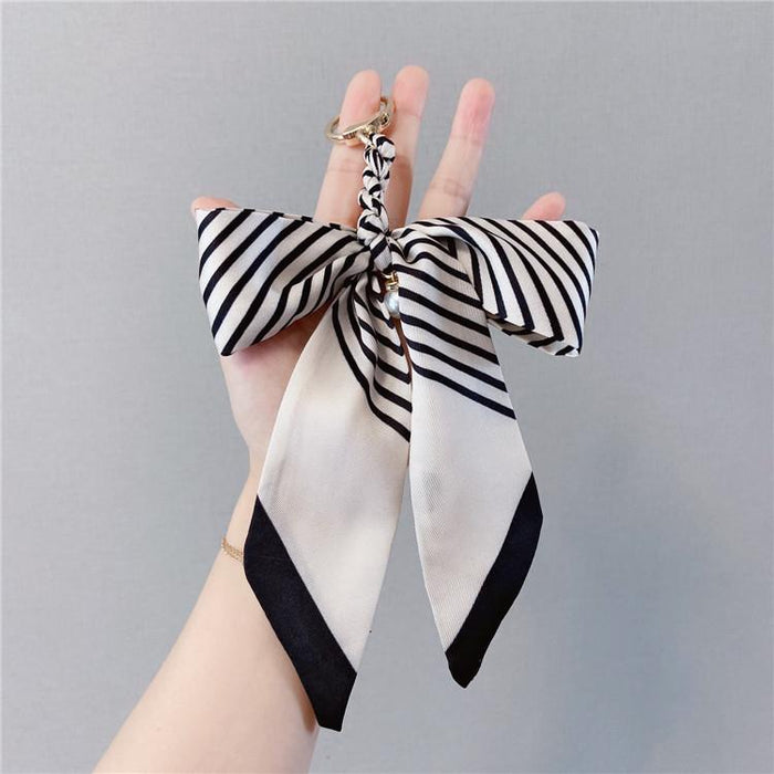 Bow Keychains Creative Tie Knot Car Key Ring Package Pendant