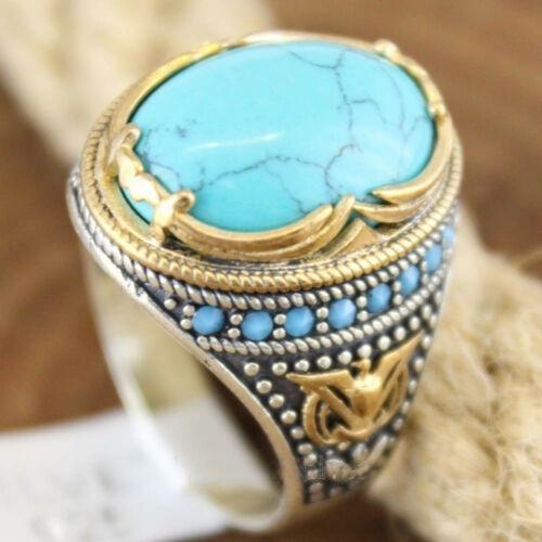 Personality Fashion Vintage Turquoise Men's Ring