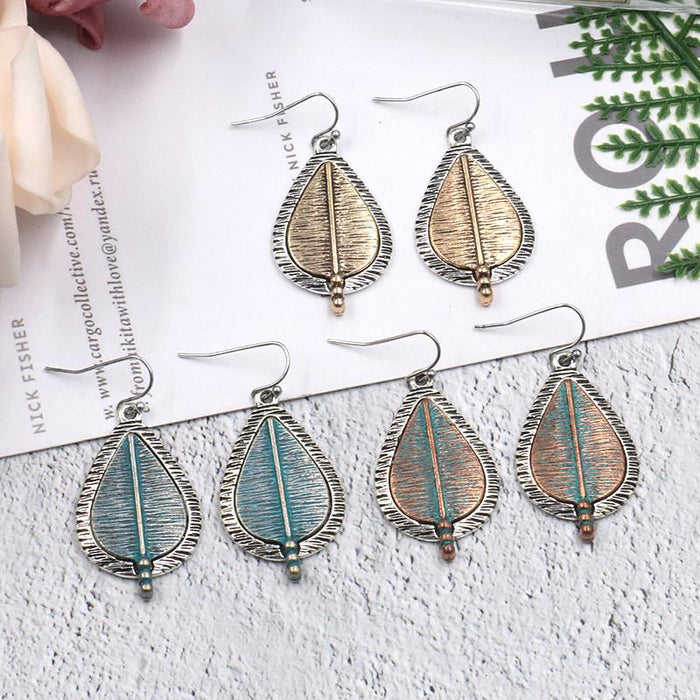 Vintage Fashion Drop Shaped Personalized Multi-layer Alloy Earrings