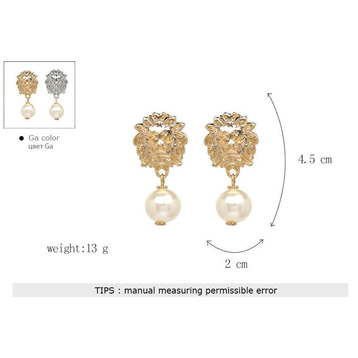 New Lion Head Earrings and Earrings Accessories