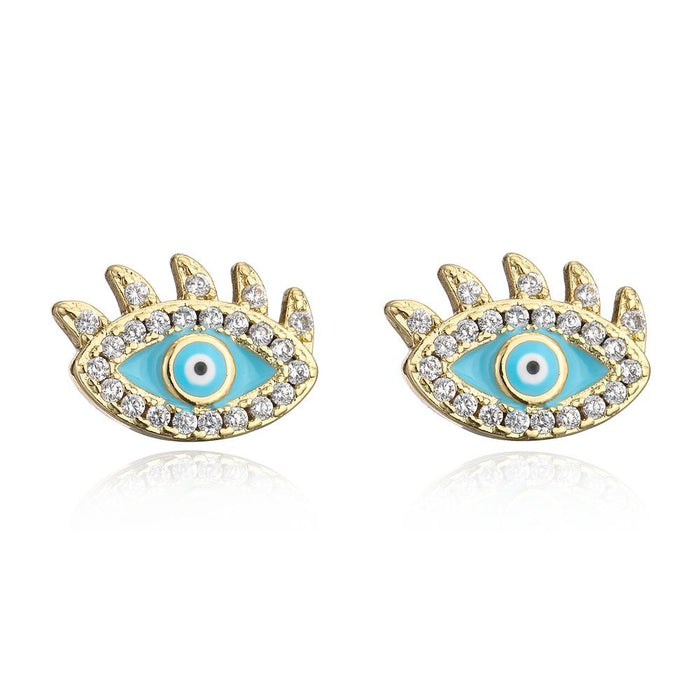 Creative Personality Oil Drop Magic Eye Female Earrings