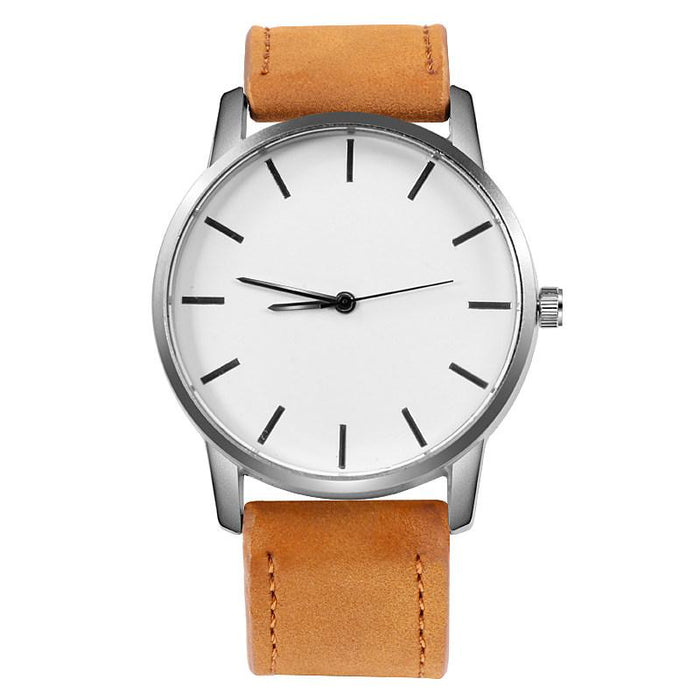 Men's Watch Fashion Leather Quartz Wristwatch