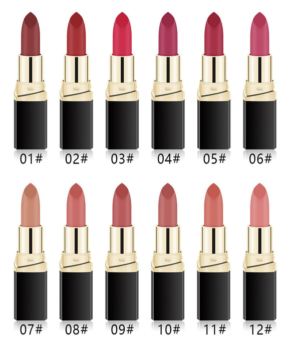 Matte fog face velvet lipstick is not easy to decolour black pipe lipstick.