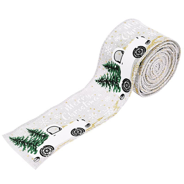 Christmas Ribbon Classic Wrapping Christmas Tree Ribbon Wreath Bows