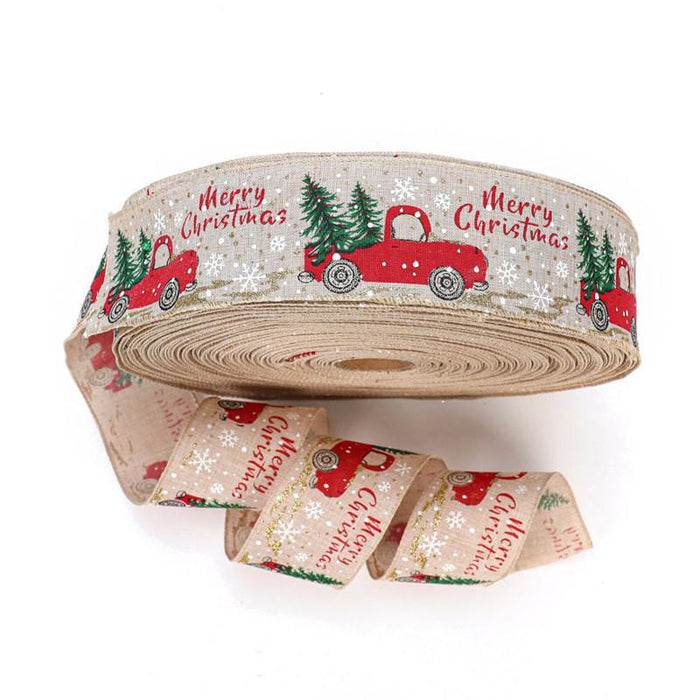 Christmas Ribbon Classic Wrapping Christmas Tree Ribbon Wreath Bows