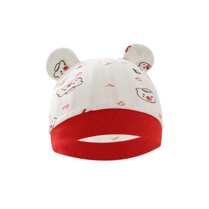 Binaural Printed Hat For Newborn Baby