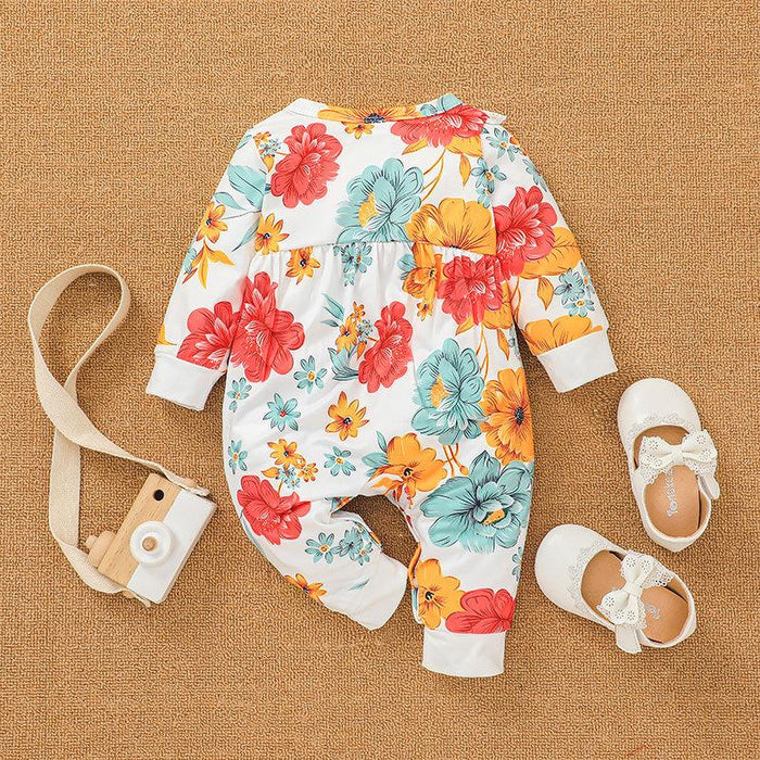 Newborn Baby Floral Jumpsuit