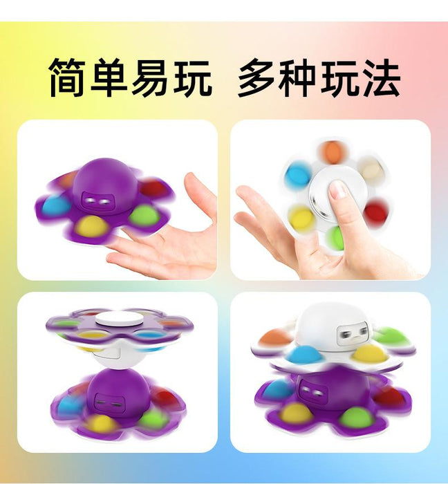 Face-changing Octopus Bubble Music Octopus Spinning Decompression Toy