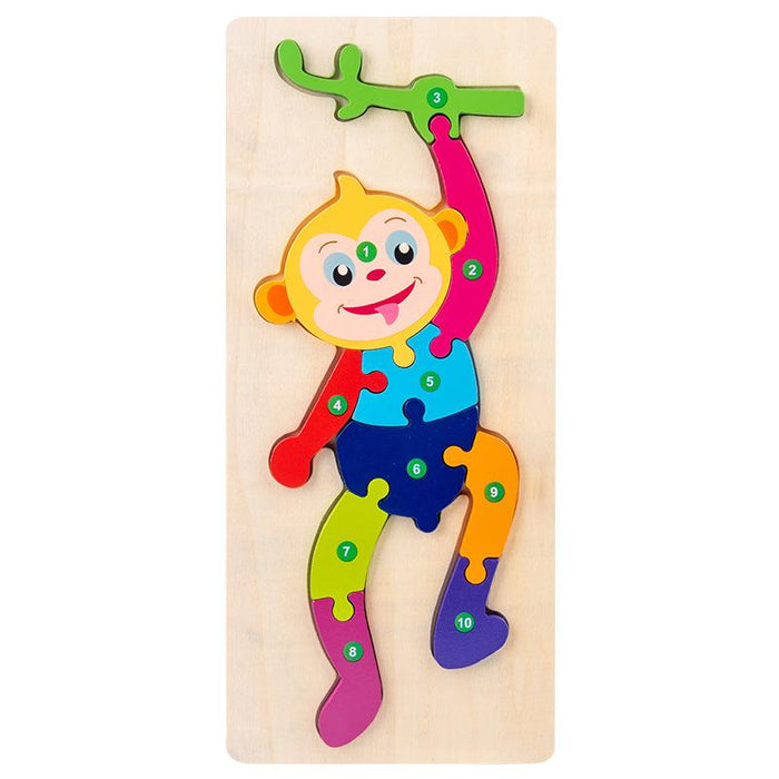 Wooden Large Buckle Three-dimensional Puzzle Toy