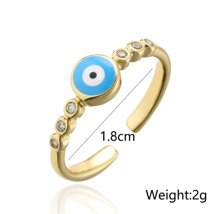 New Fashion Personality Gold Color Open Zircon Ring