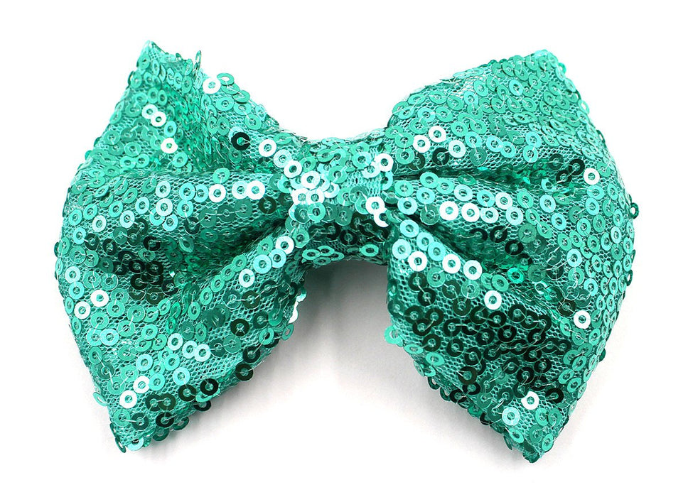 Sequin Bow Hair Clip