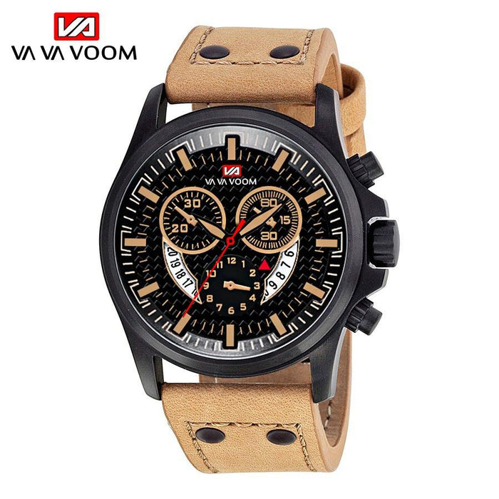 Calendar Waterproof Fashion Outdoor Sports Belt Men's Watch Relogio Masculino