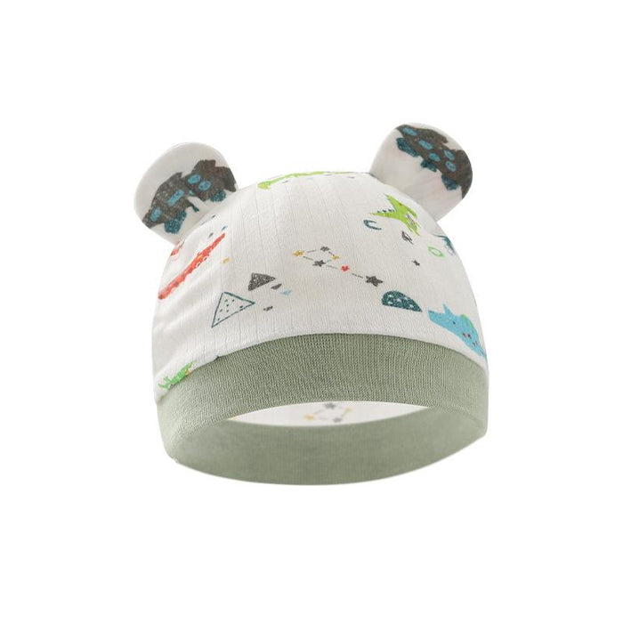 Binaural Printed Hat For Newborn Baby