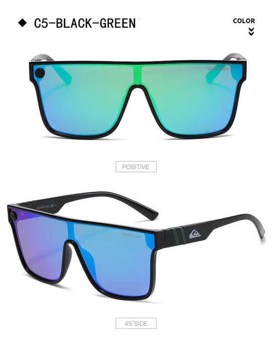 Sunglasses men's one-piece anti ultraviolet glasses