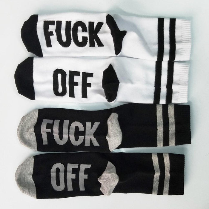 Mid tube socks men and women sole alphabet socks