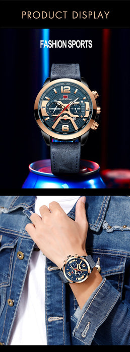 Wrist Watch Quartz Male Classic Design Waterproof Watches Multifunction Wristwatch For Men