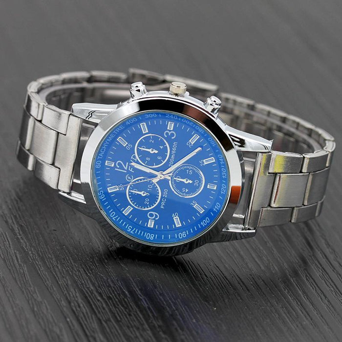 New Men Fashion Watch Casual Luxury Full Stainless Steel Quartz WristWatch