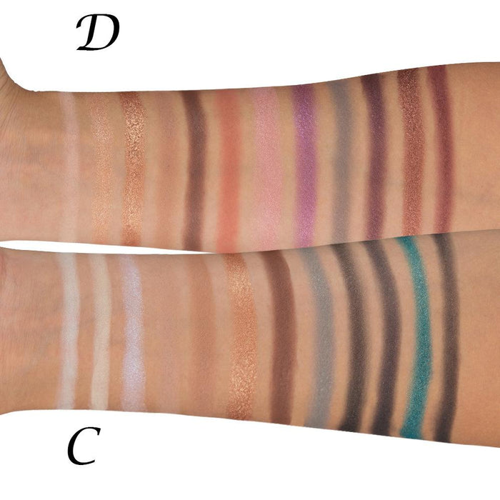 12 colour eye shadow plates do not dye the matte pearlescent.