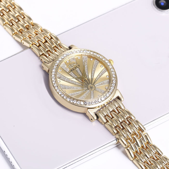 New Fashion Gypsophila Ladies Watch Alloy Steel Band Watch